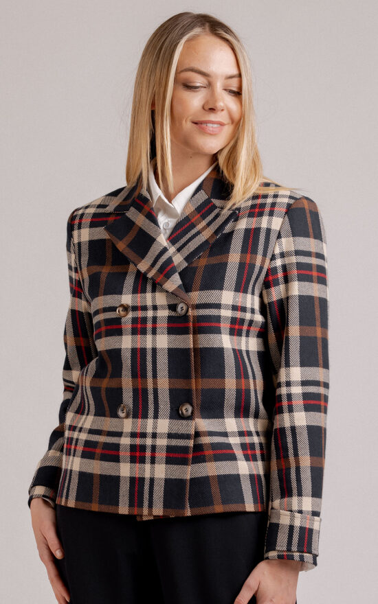 Mateo Jacket In Plaid product photo.