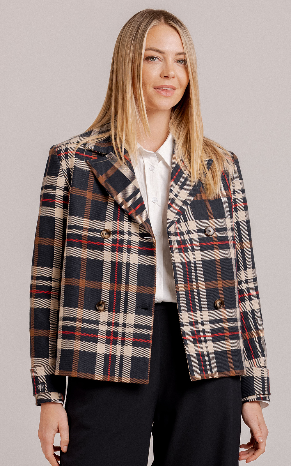 Mateo Jacket In Plaid product photo.