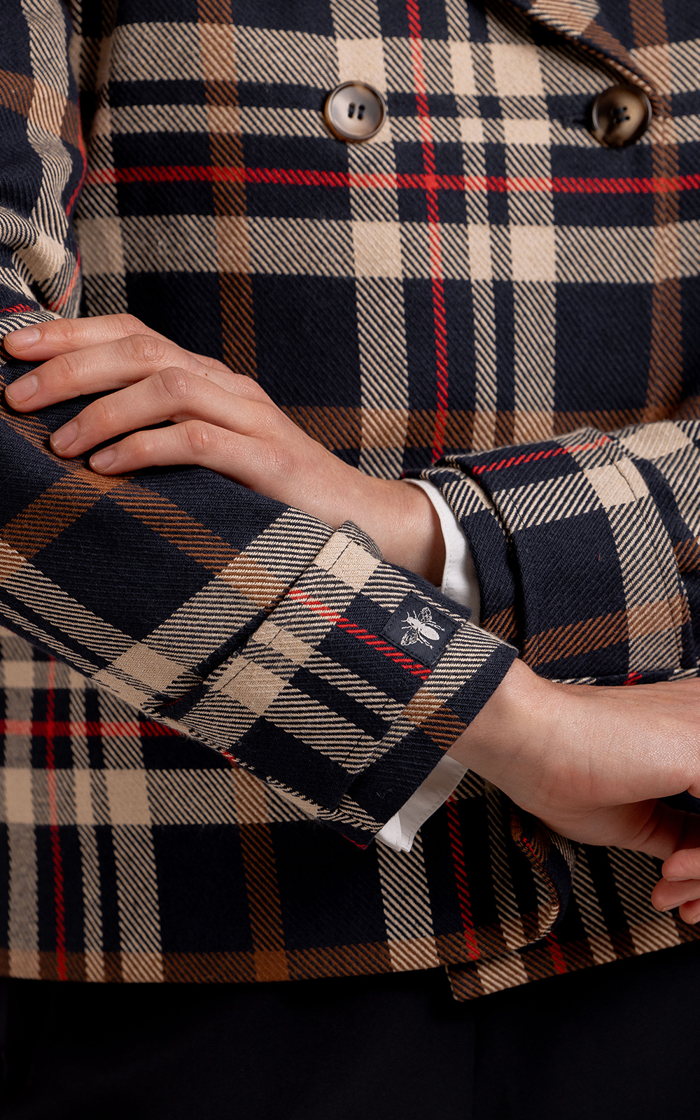 Mateo Jacket In Plaid product photo.