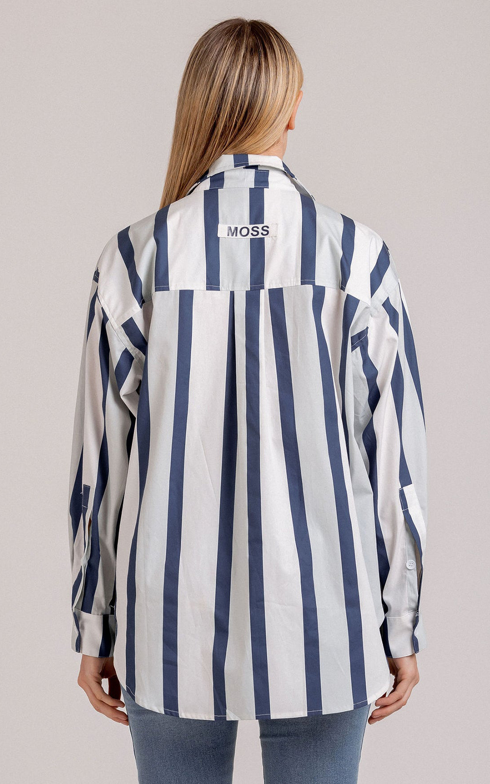 Maxwell Shirt In Stripe product photo.