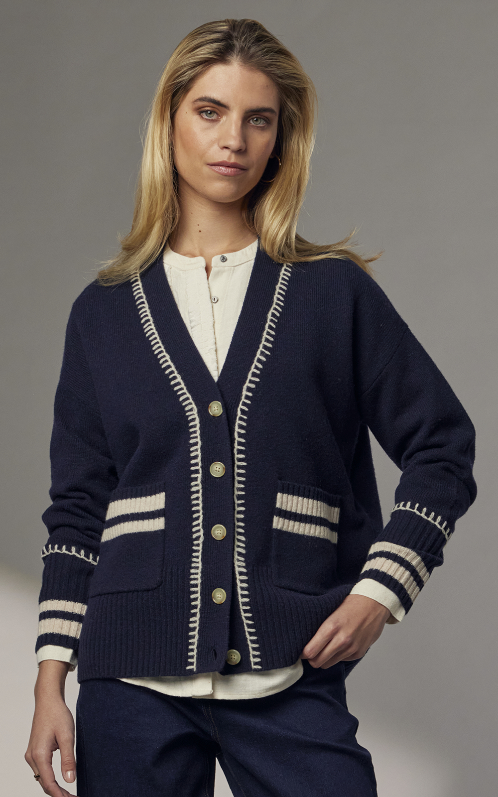 Saddle Row Cardi product photo.