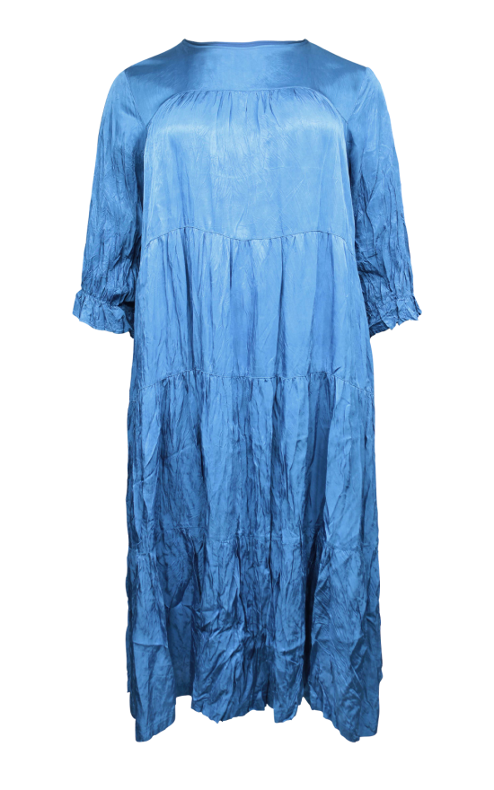 Cascade Dress Blue product photo.