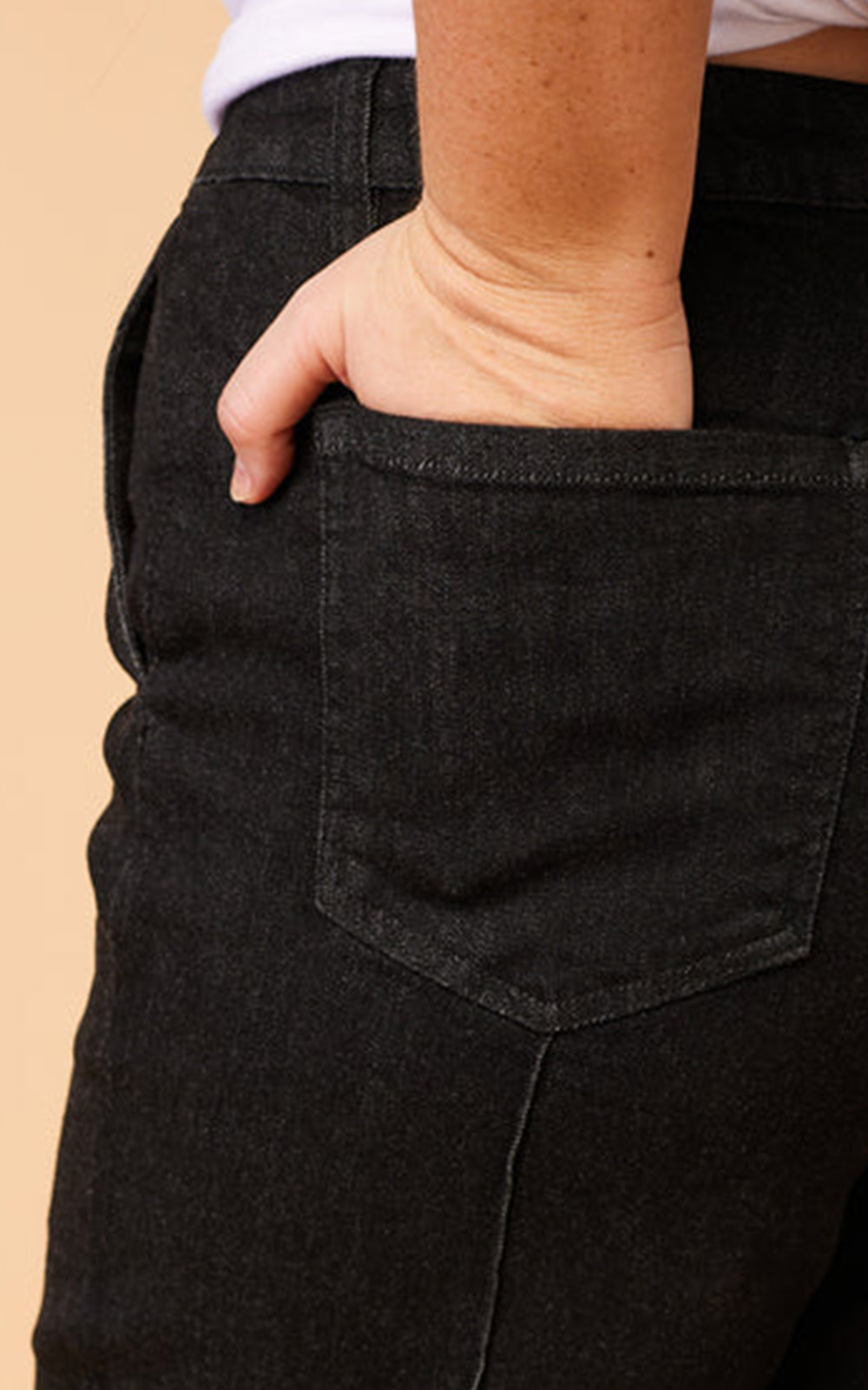 Wide Leg Jeans product photo.