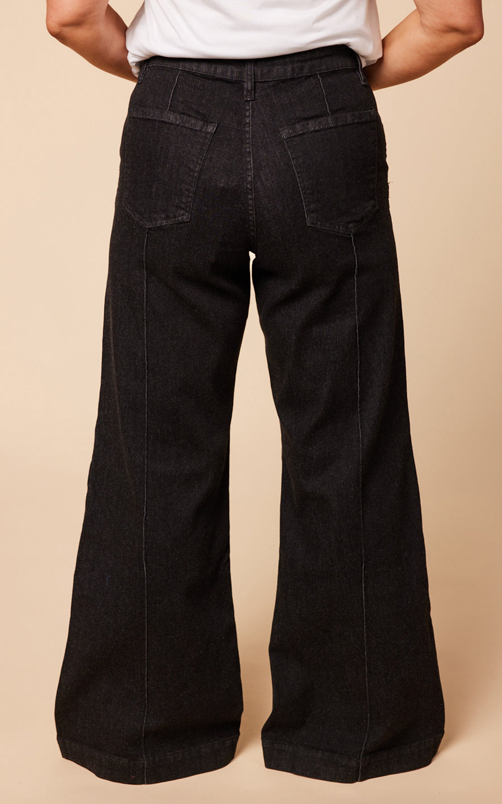 Wide Leg Jeans product photo.