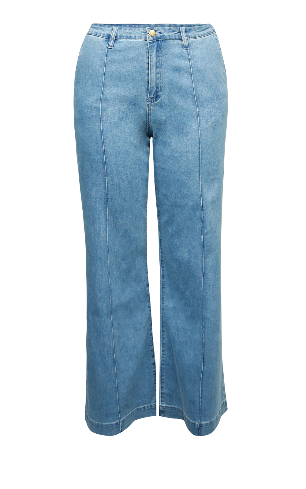 Wide Leg Jeans product photo.