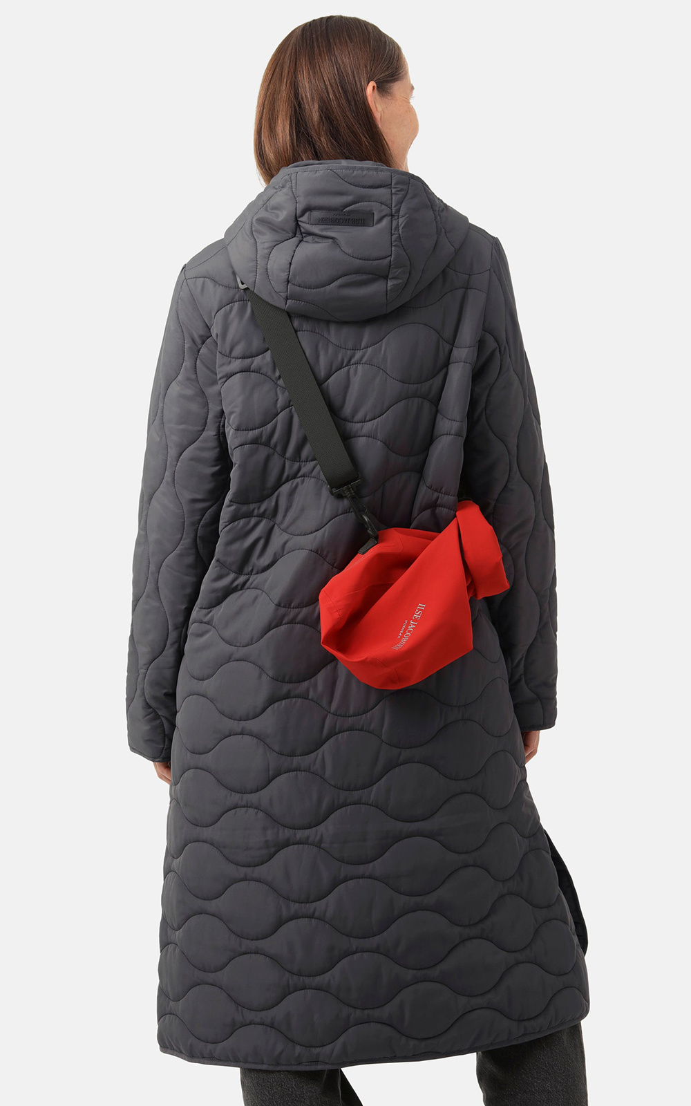 Quilted Coat With Hood product photo.