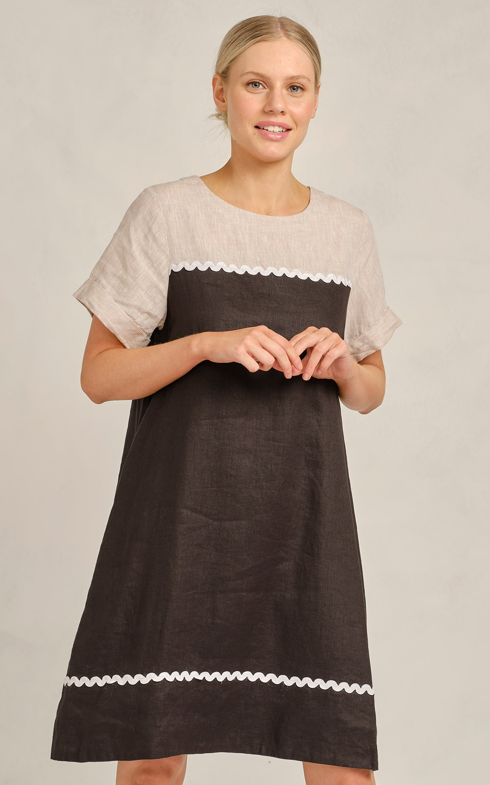 Laine Wave Dress product photo.