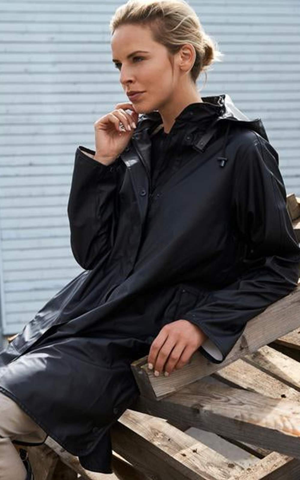 Detachable Hooded Coat product photo.