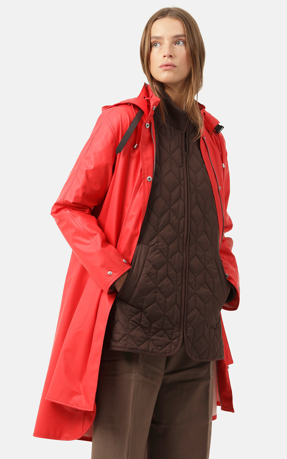 Detachable Hooded Coat  product photo.