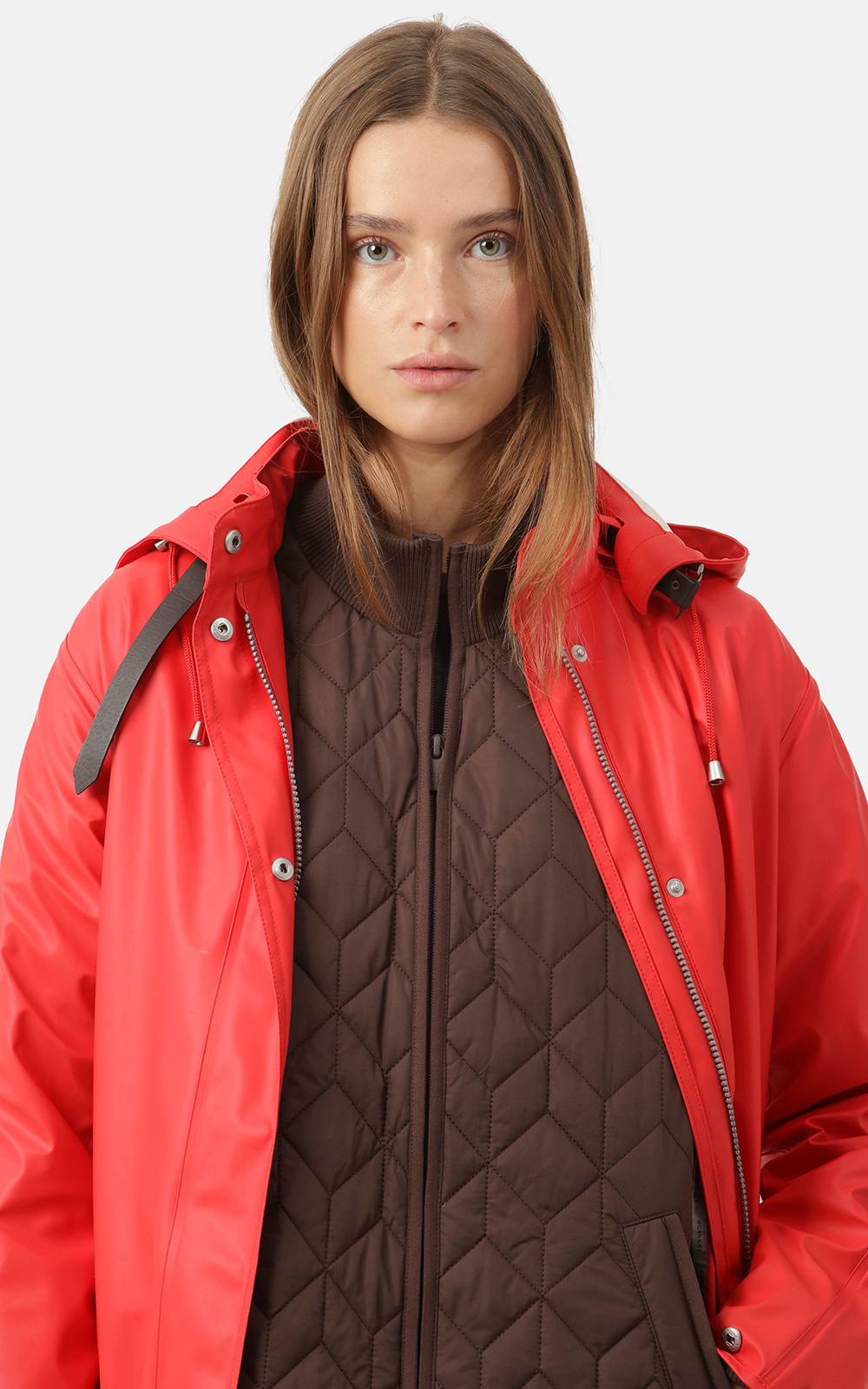 Detachable Hooded Coat  product photo.