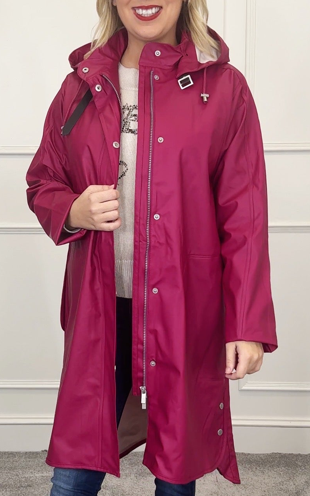 Detachable Hooded Coat  product photo.