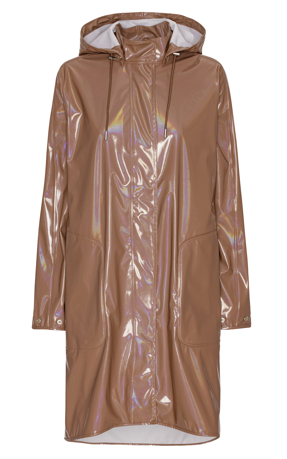 Gloss Detachable Hooded Coat product photo.