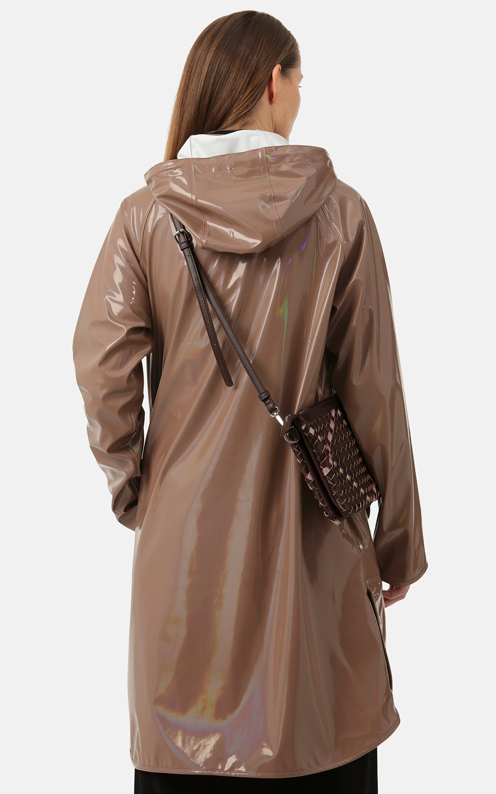 Gloss Detachable Hooded Coat product photo.