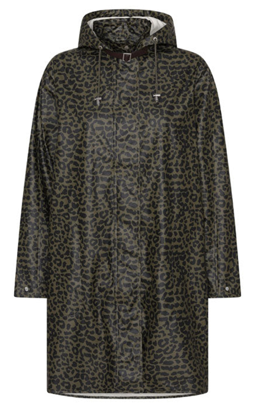 Detachable Cheetah Hooded Coat product photo.