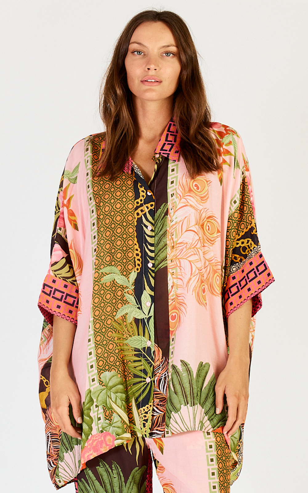 Ravello Kaftan Shirt product photo.