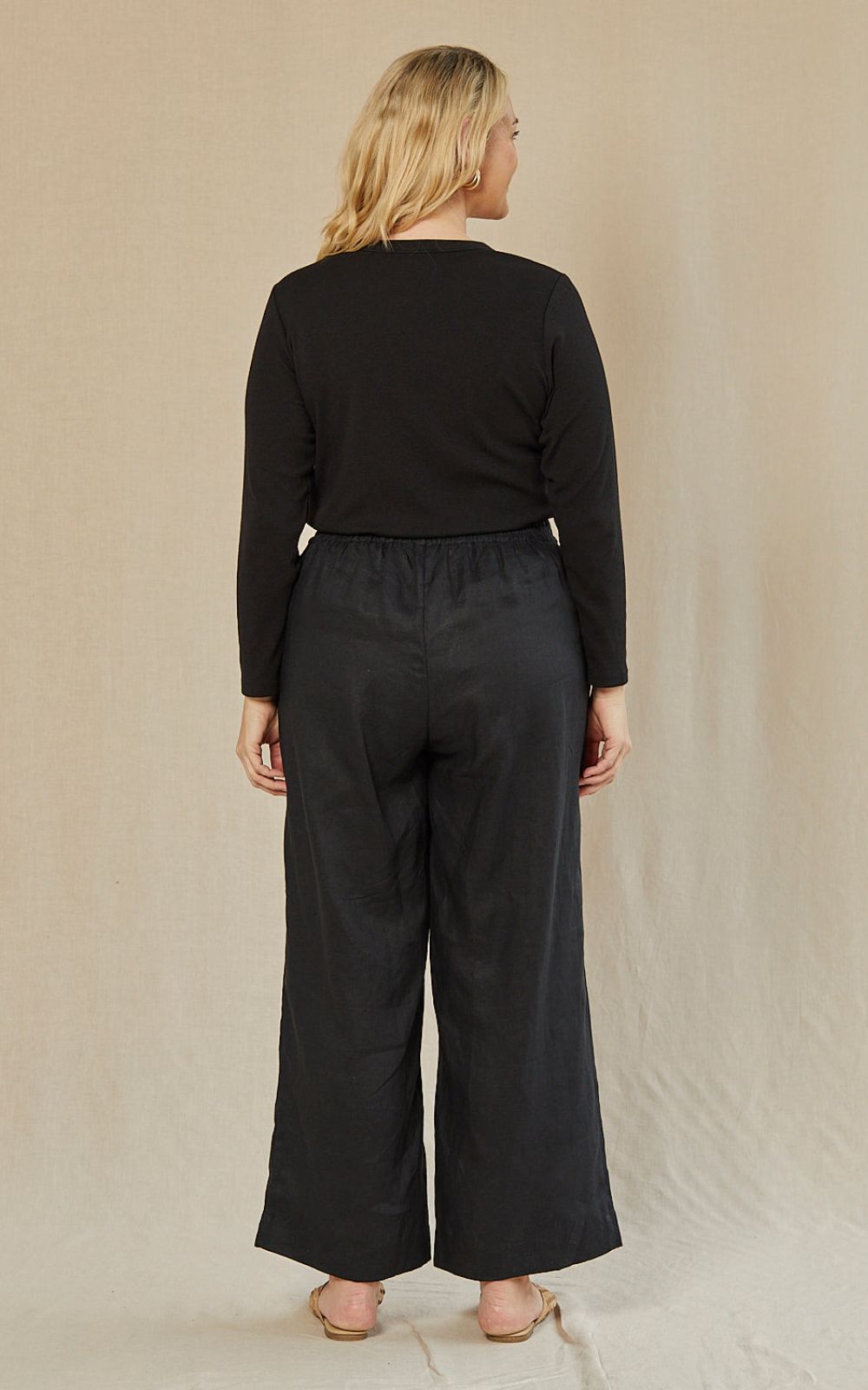 Camille Wide Leg Pant product photo.