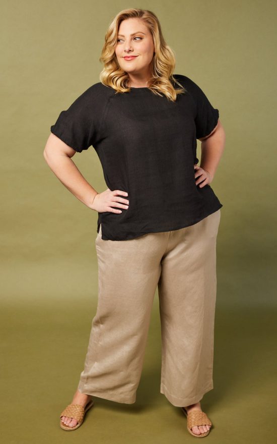 Camille Wide Leg Pant product photo.