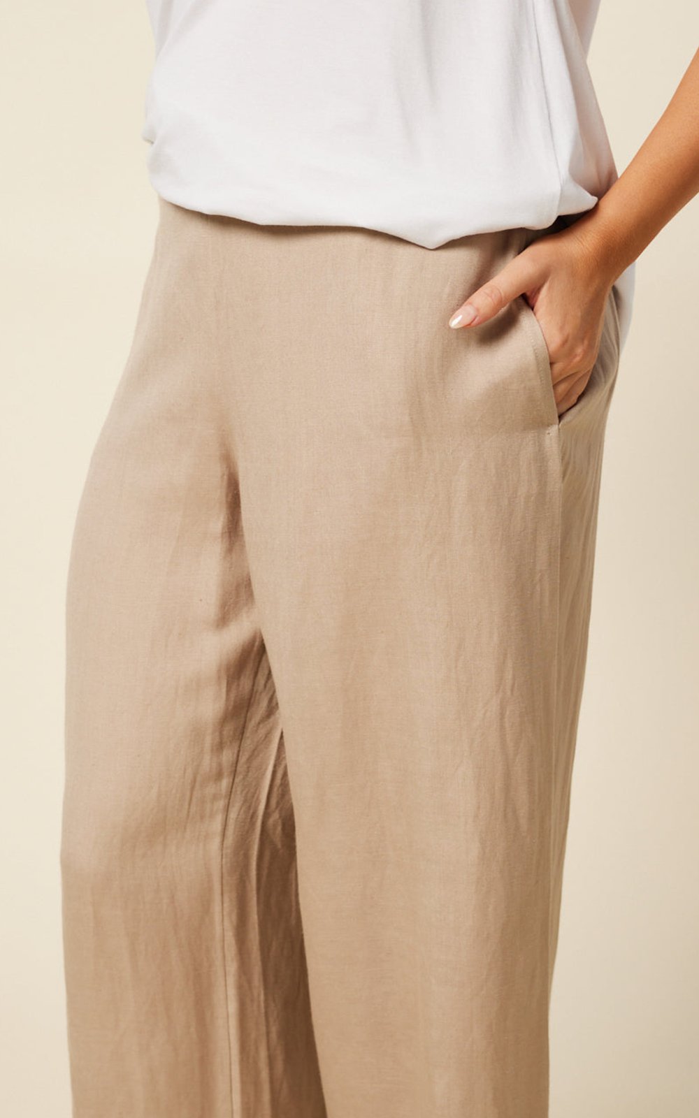 Camille Wide Leg Pant product photo.