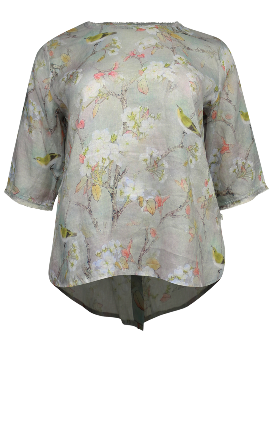 Sintra Blouse In Wax Eye product photo.