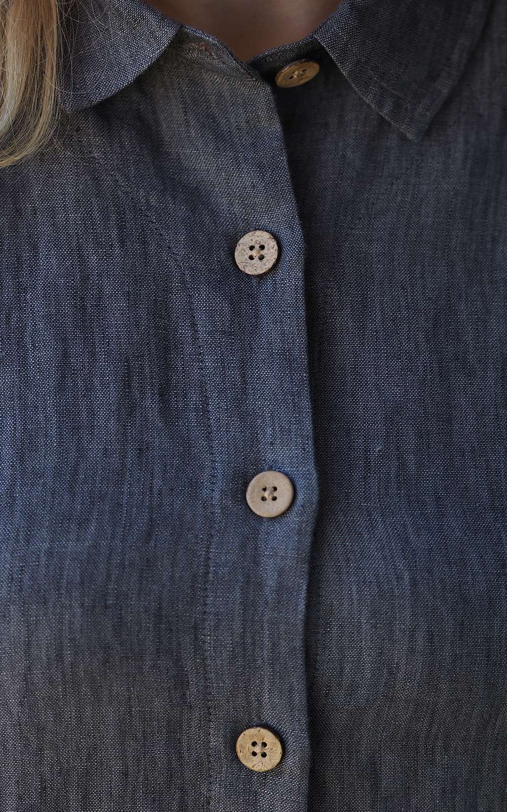 Hataitai Coat Chambray product photo.