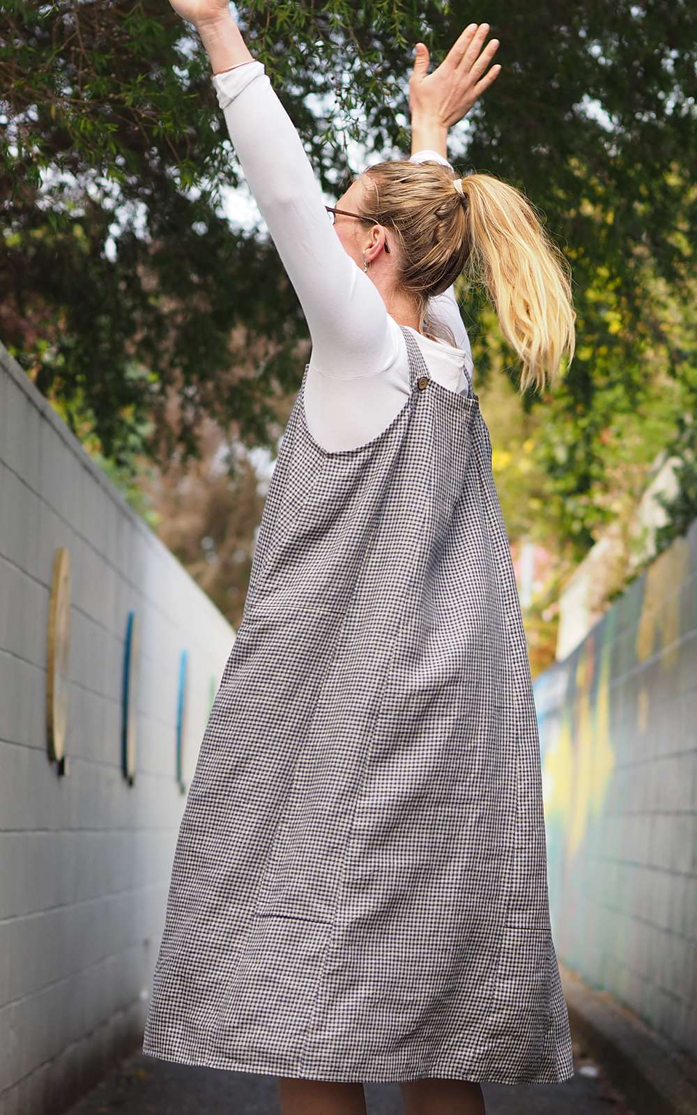 Rakiura Pinafore product photo.