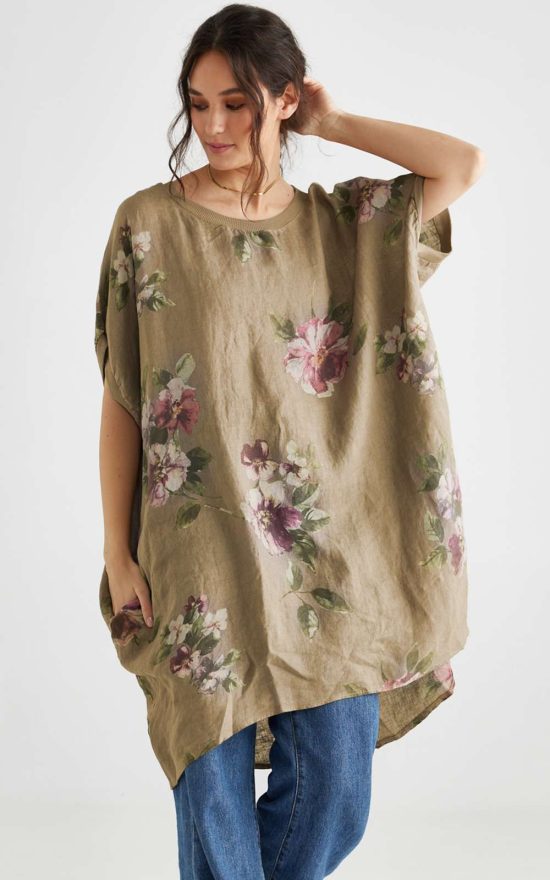 Rosabella Floral Dress Top product photo.