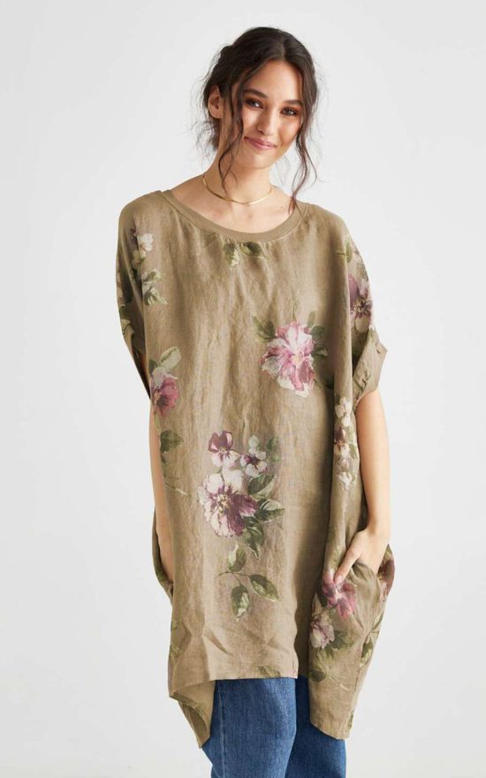 Rosabella Floral Dress Top product photo.