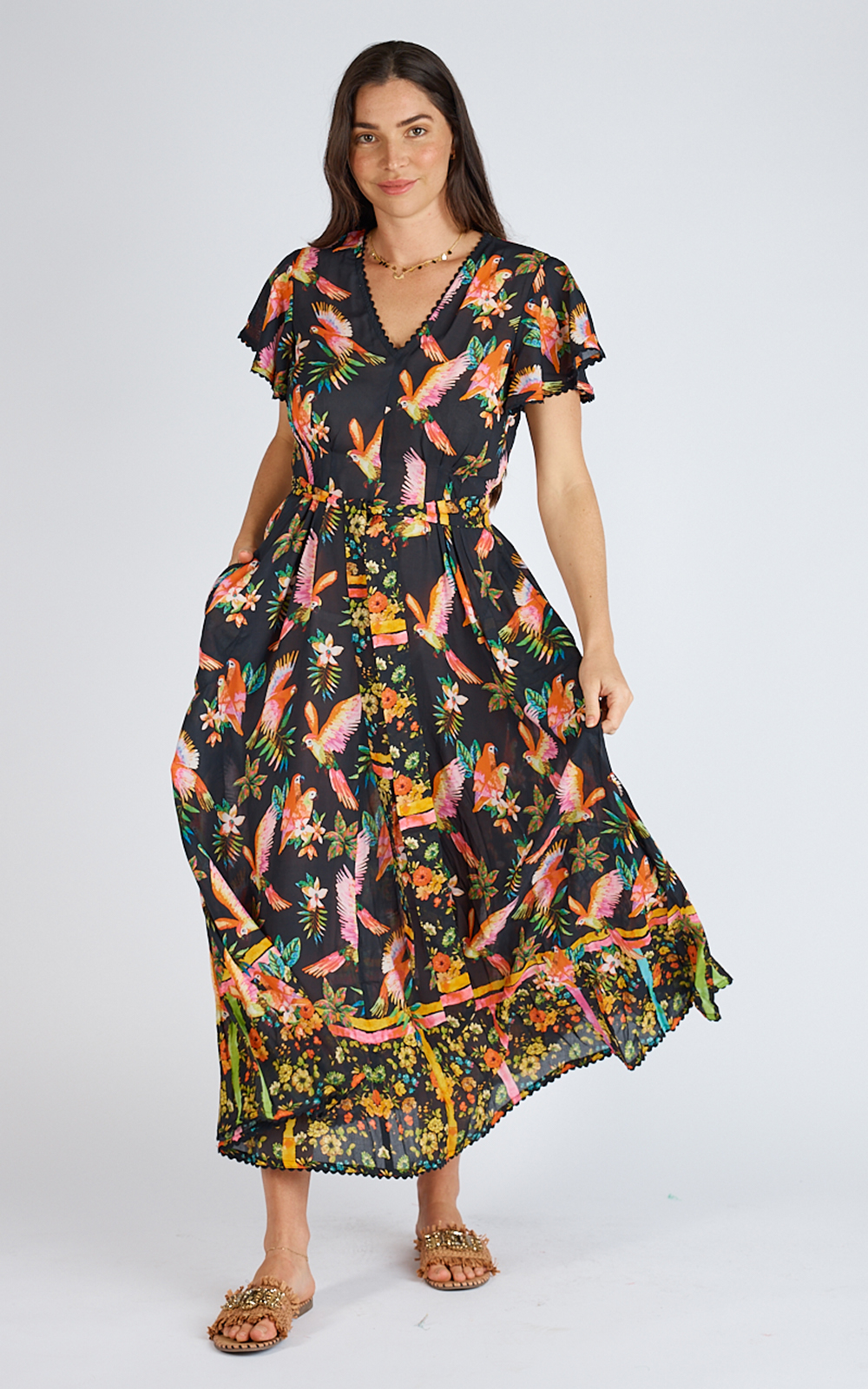 Rosella Maxi Dress product photo.