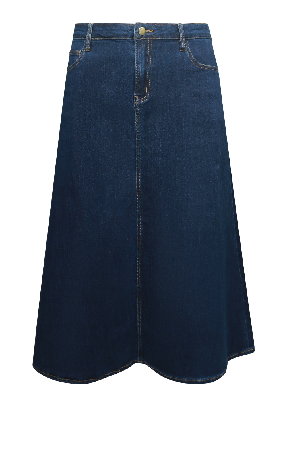 Denim A-Line Skirt  product photo.