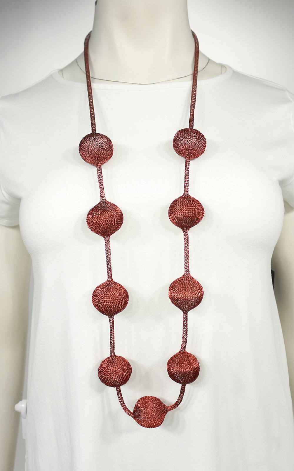 Droplets Statement Necklace product photo.