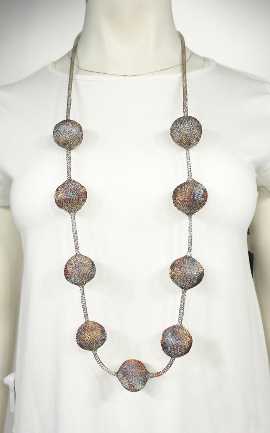 Droplets Statement Necklace product photo.