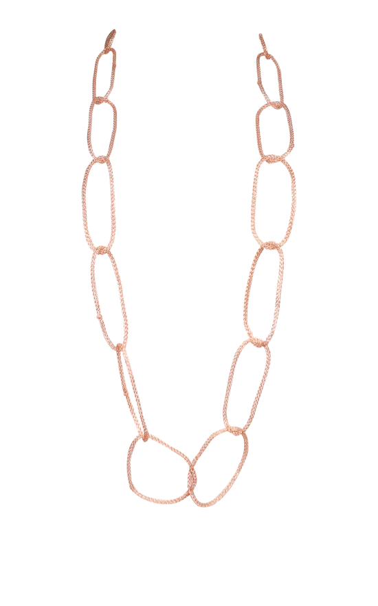 Multi Loop Mesh Necklace product photo.