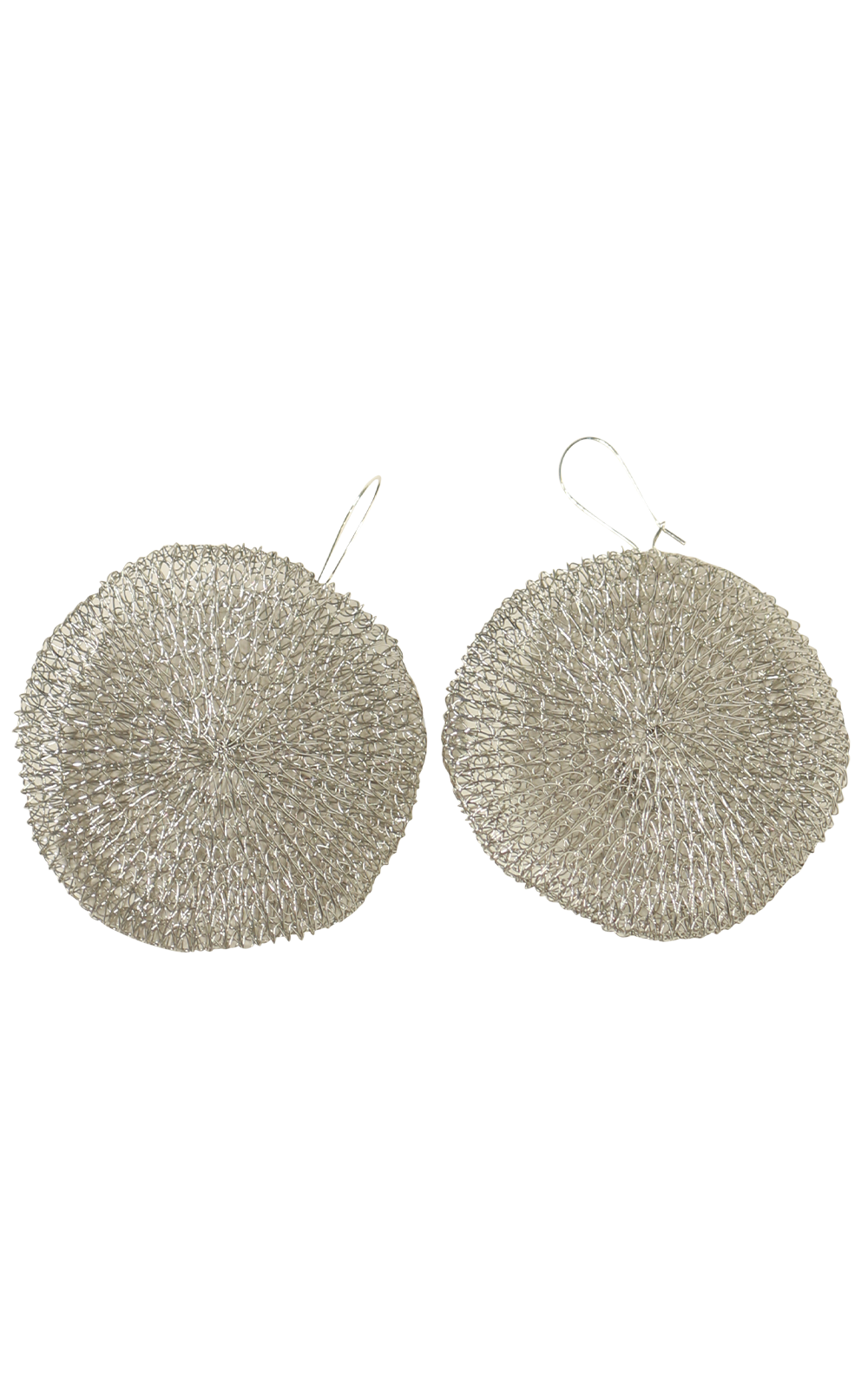 Wheel Mesh Earrings product photo.