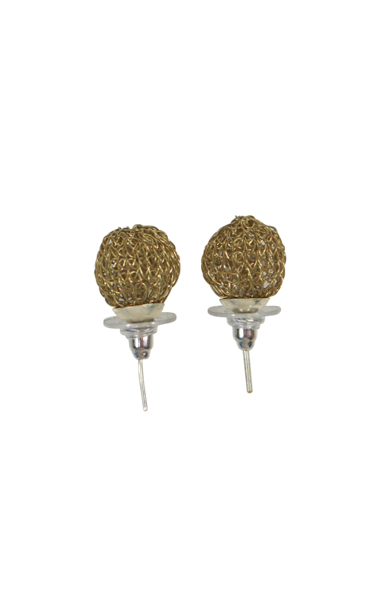 Woven Stud Earring  product photo.