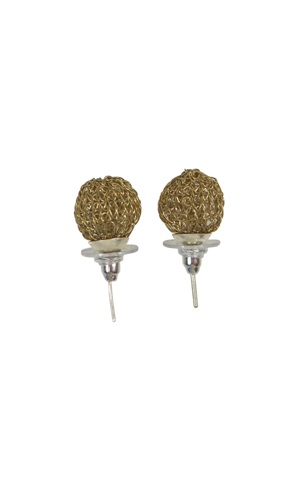 Woven Stud Earring  product photo.