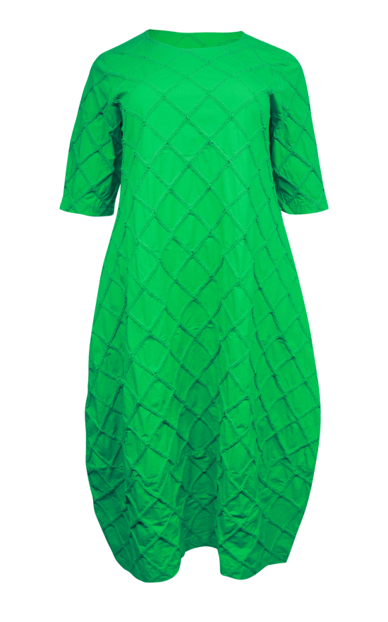 Funnel Dress Apple Green product photo.