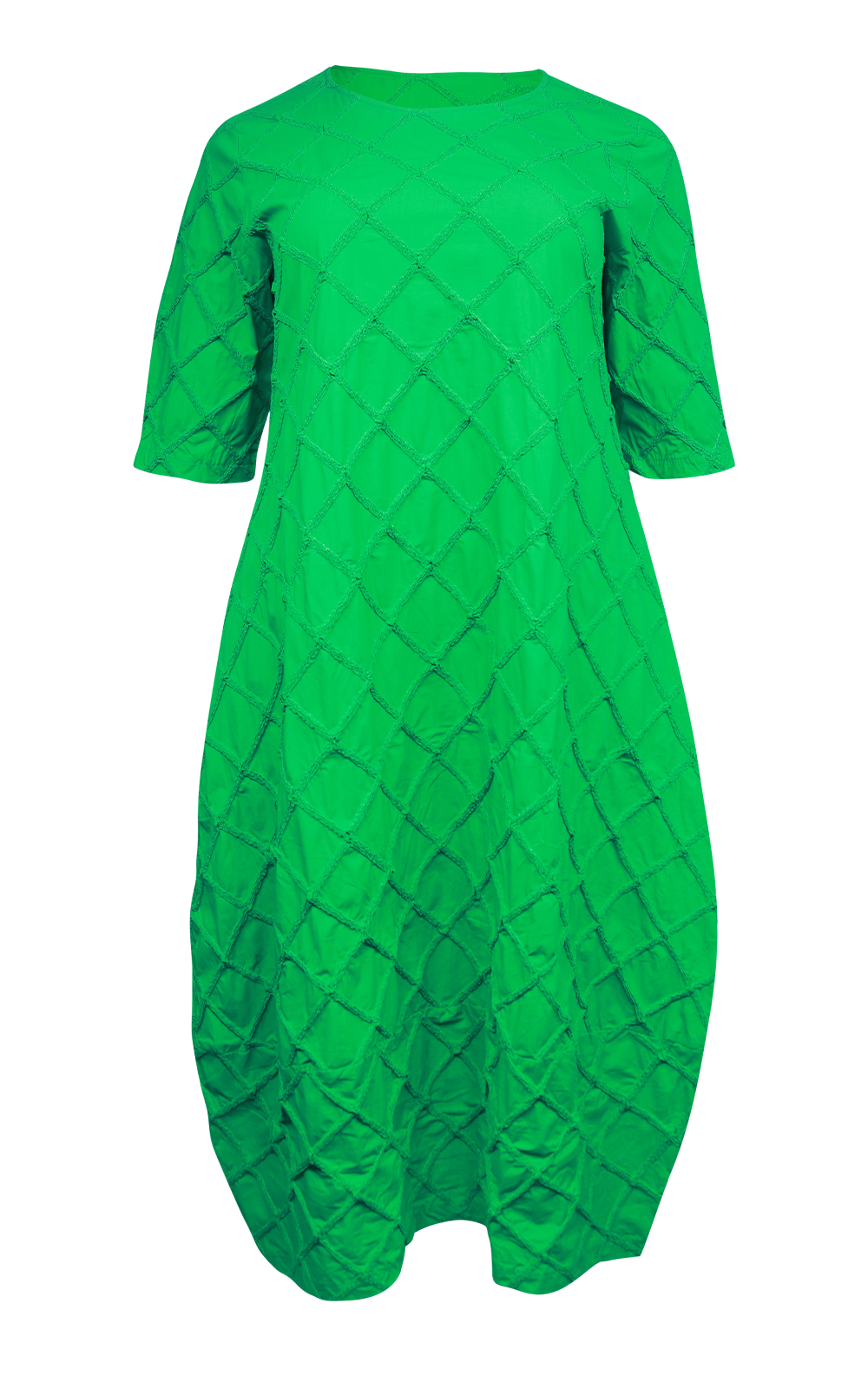 Funnel Dress Apple Green product photo.