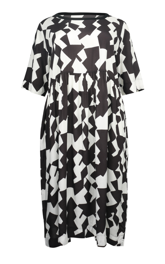 Lavish Dress Black & White product photo.