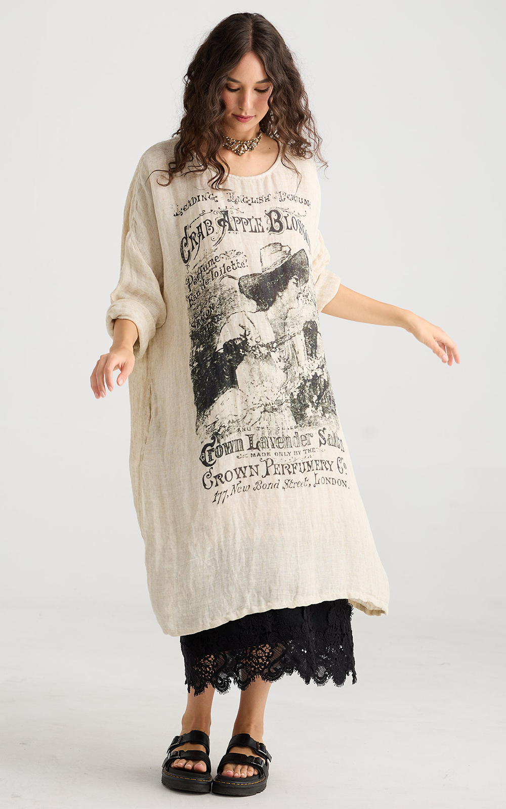 Secret Garden Linen Gauze Dress product photo.