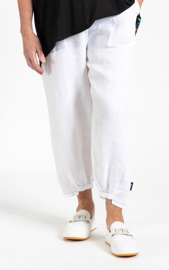 Stitched Pants White product photo.