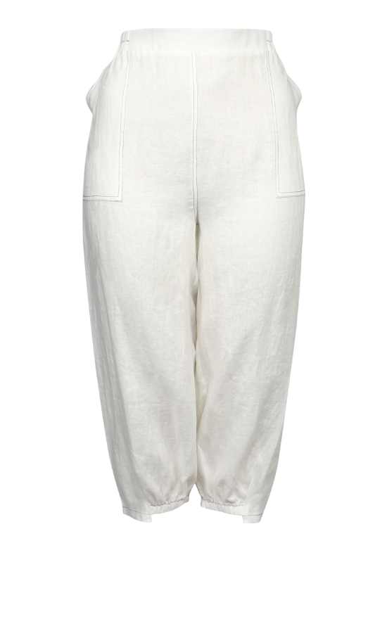 Stitched Pants White product photo.