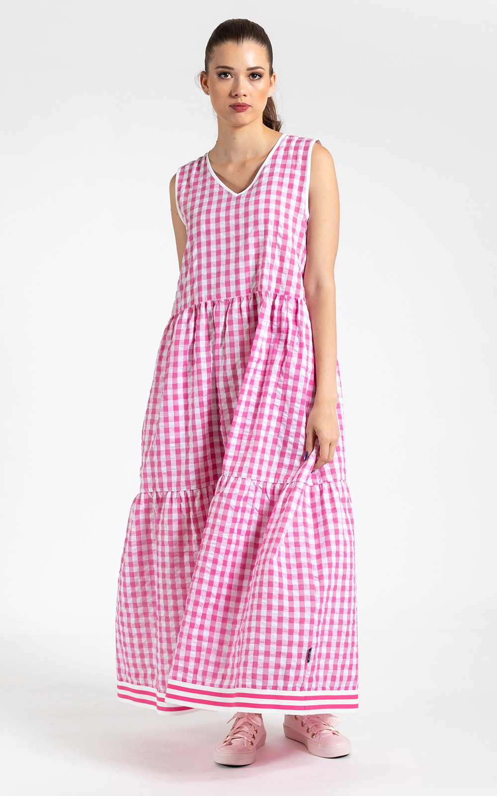 Gingham Dress product photo.