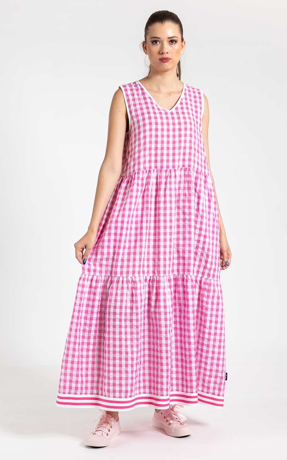 Gingham Dress product photo.