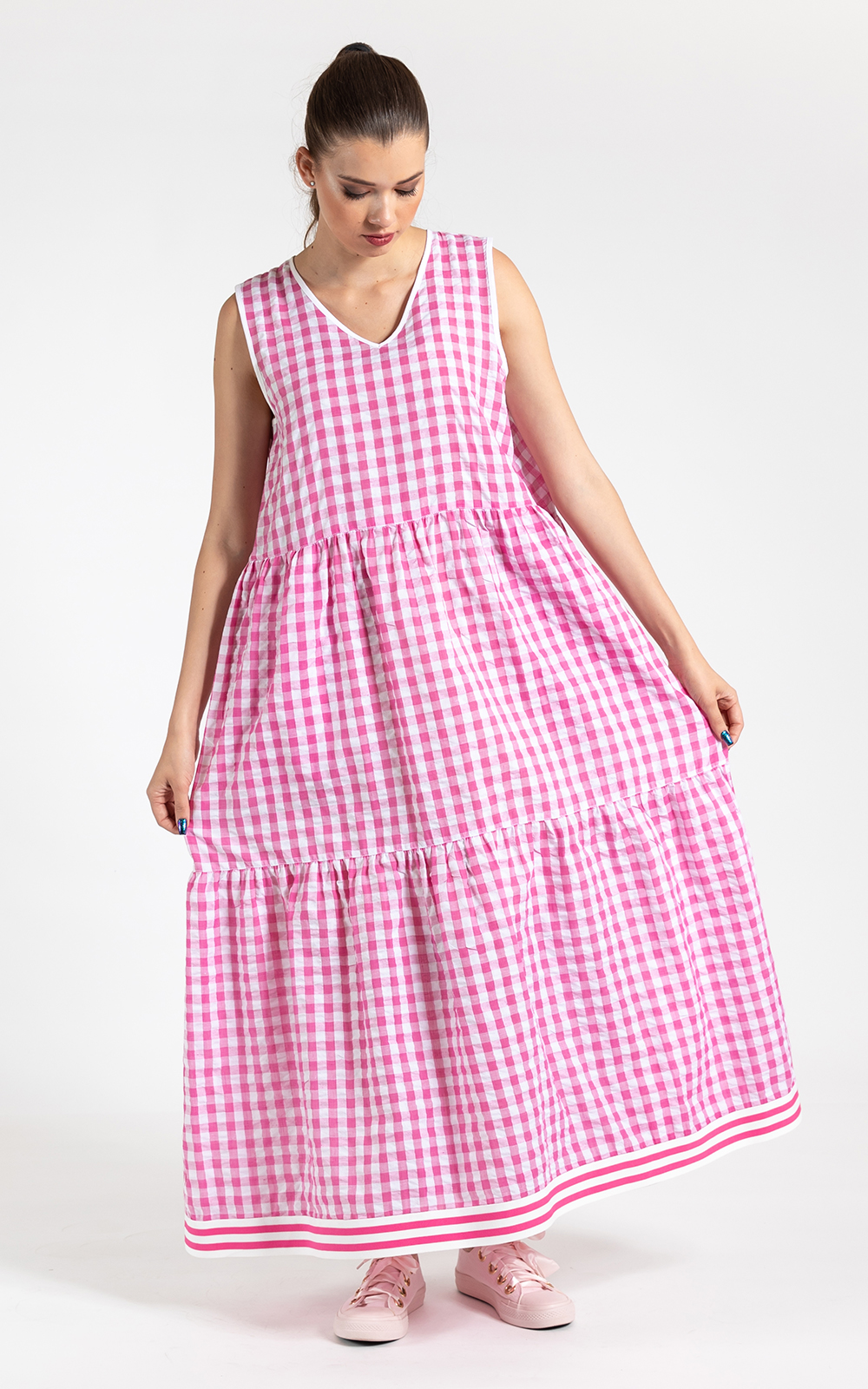 Gingham Dress product photo.