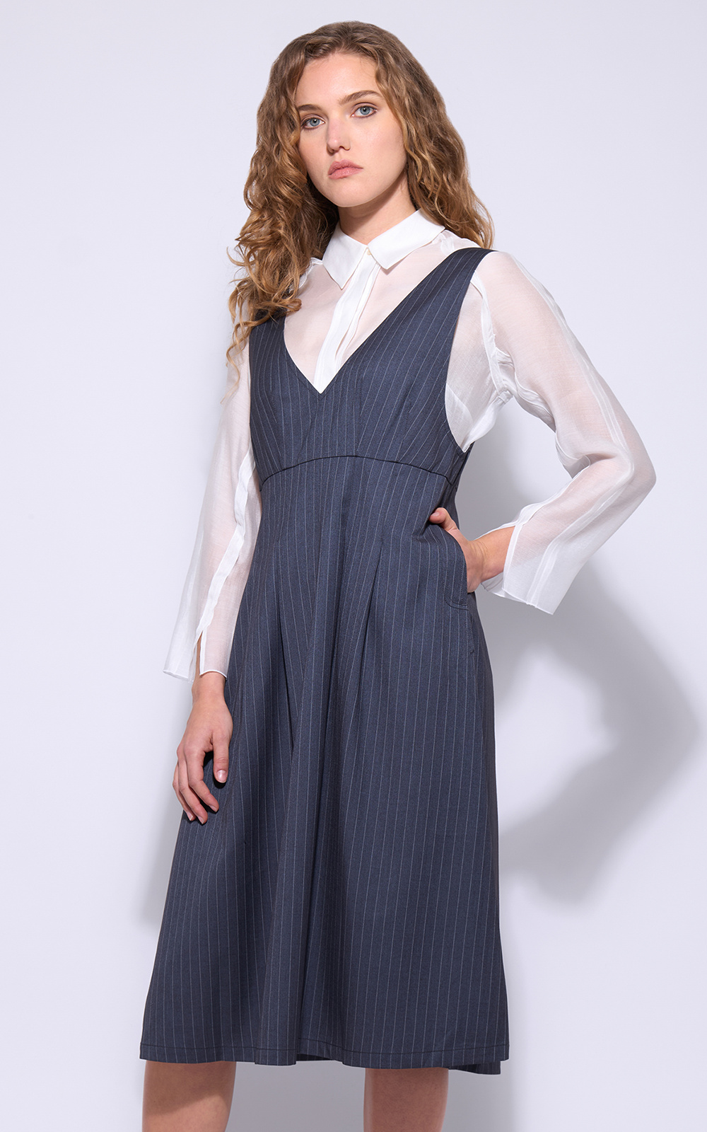 The Hepburn Pinafore product photo.