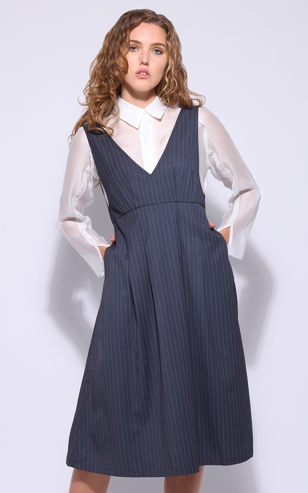 The Hepburn Pinafore product photo.