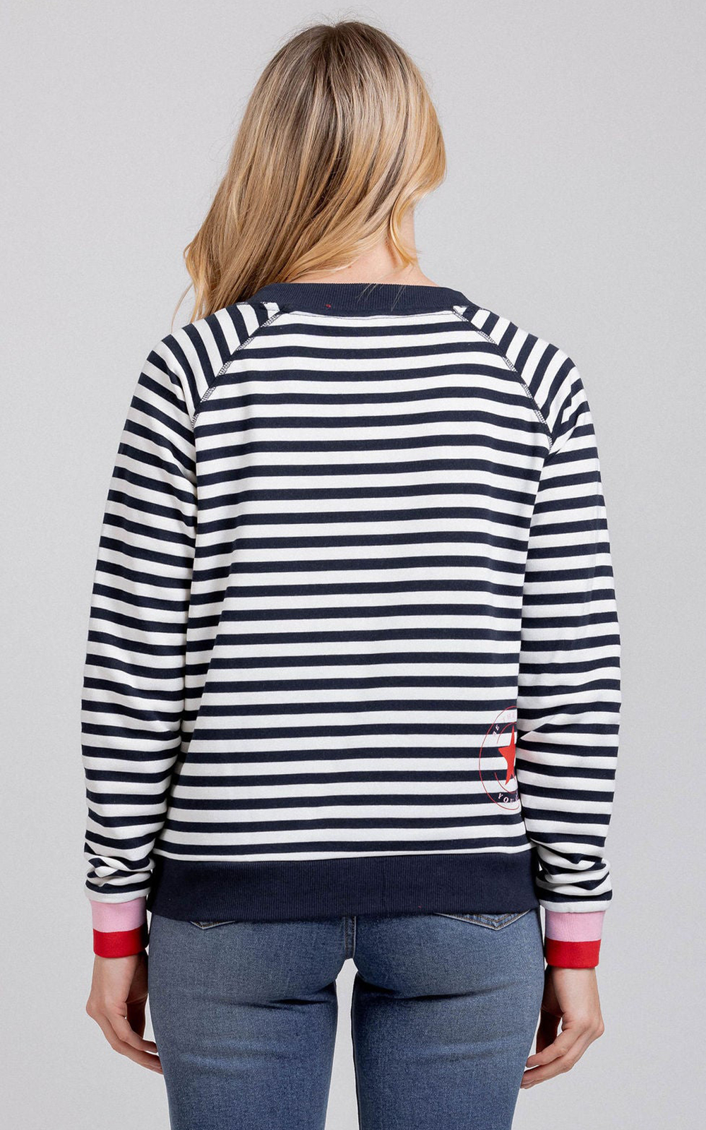 Striped Delight Sweat product photo.