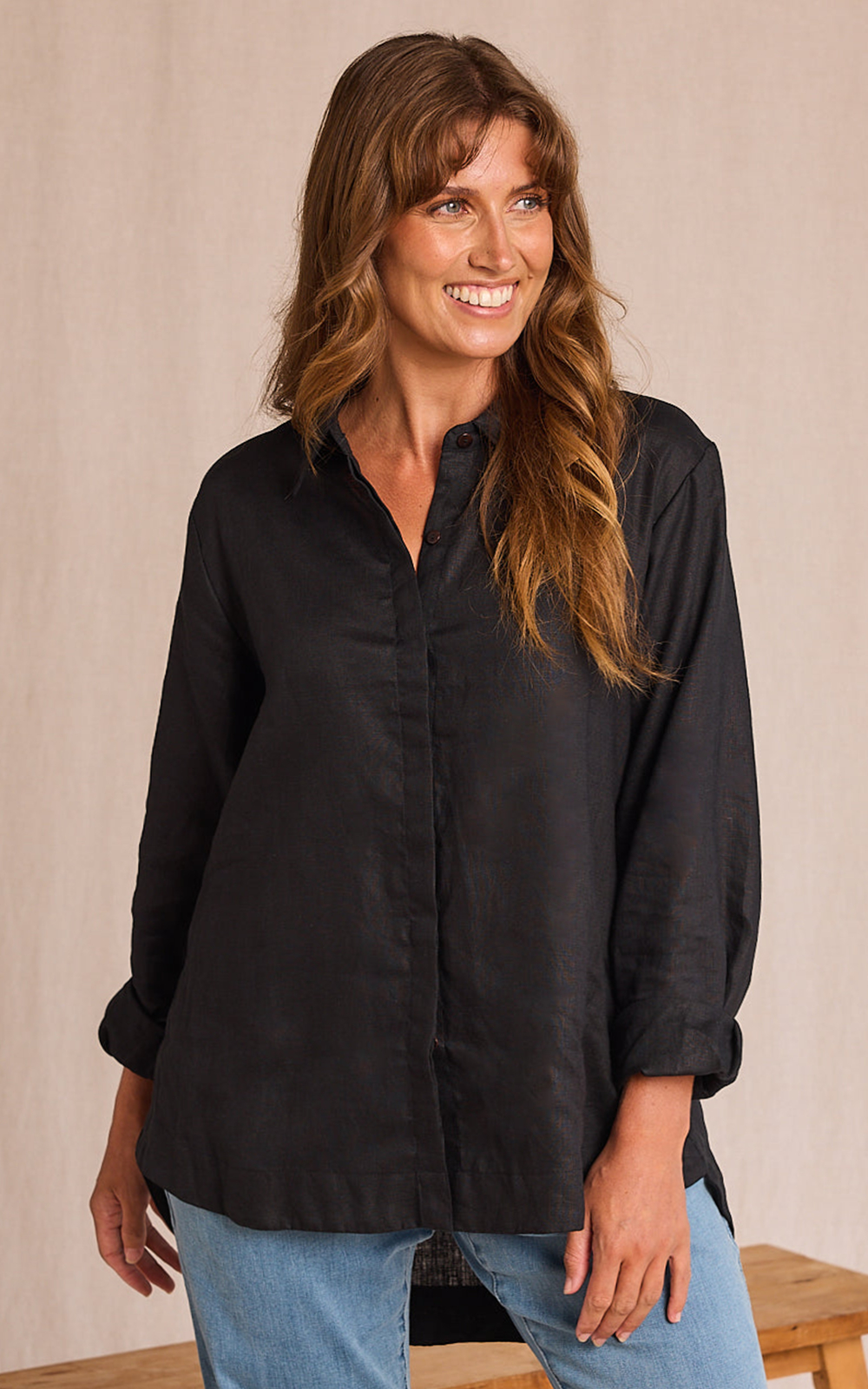 Oversized Boyfriend Shirt product photo.