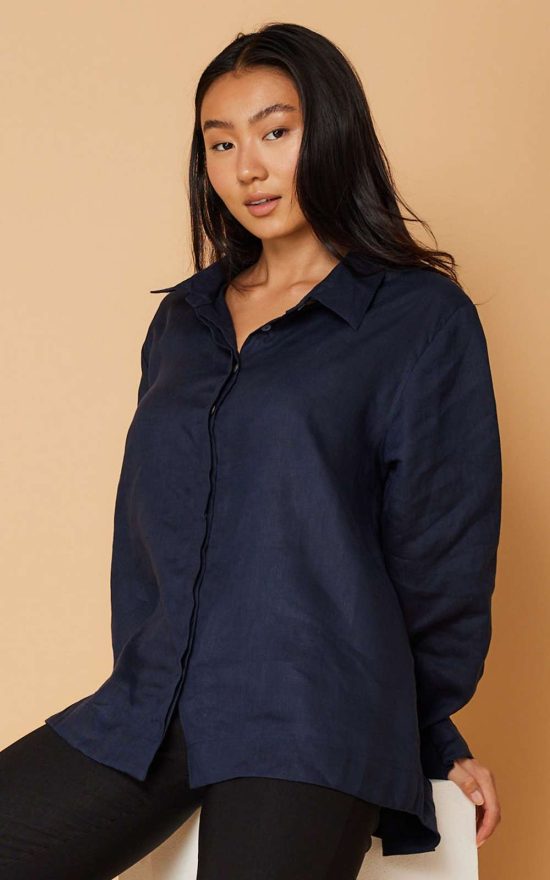 Oversized Boyfriend Shirt product photo.