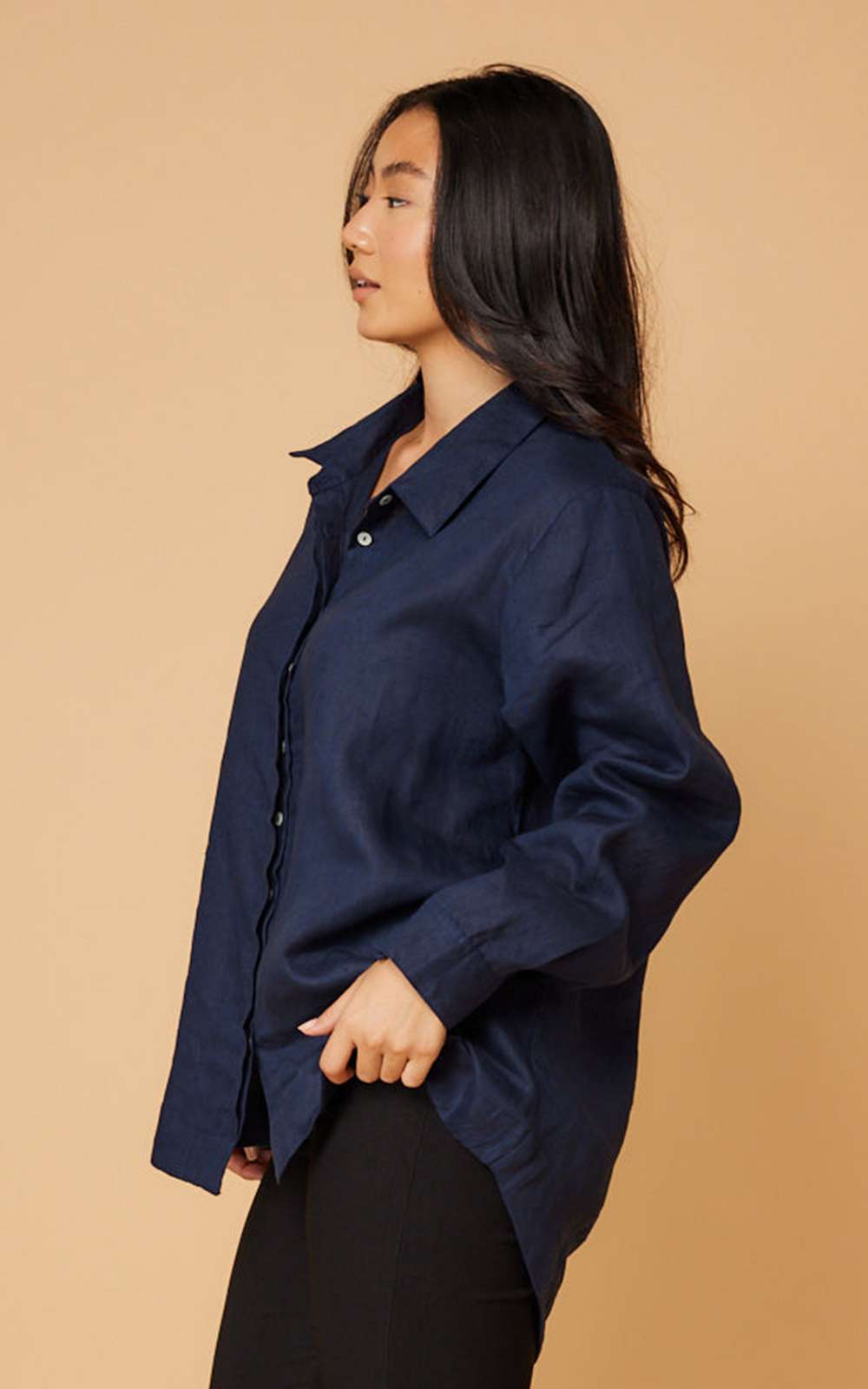 Oversized Boyfriend Shirt product photo.